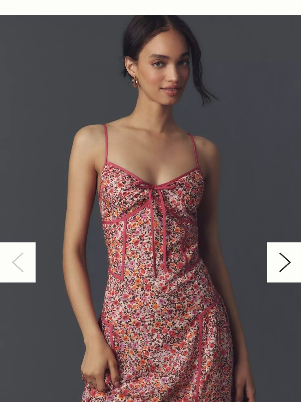 Anthropologie Floral Pink Dress
